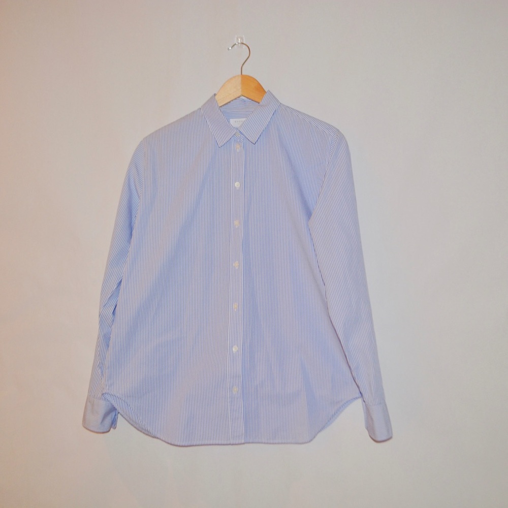 Everlane Like New Striped Button Down